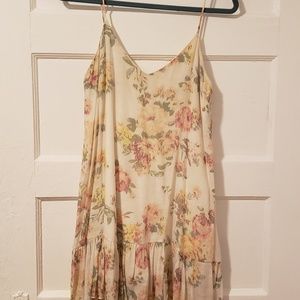 Off-white floral dress